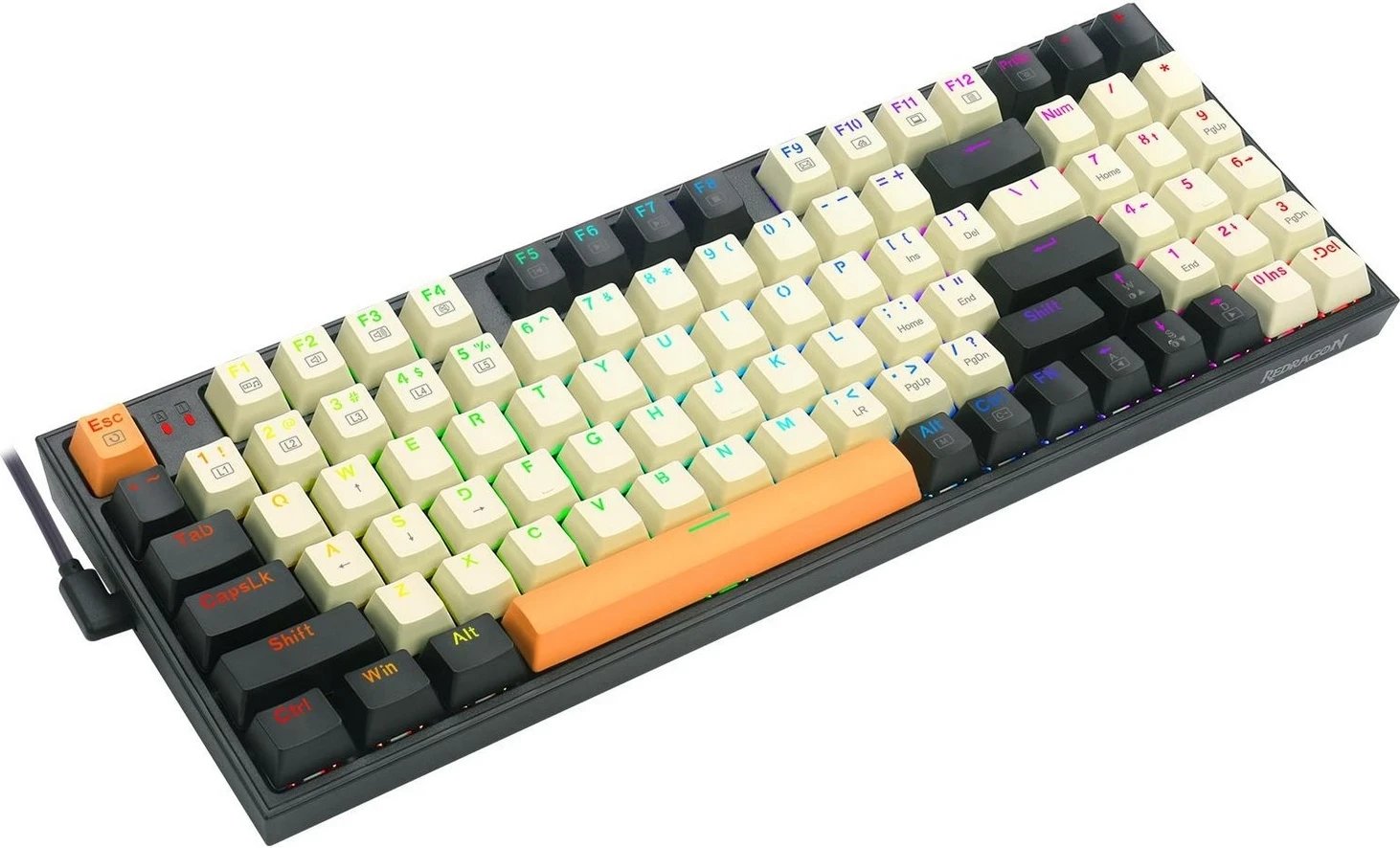 Tastierë mekanike Redragon K636CLO-RGB, RGB, e zezë
