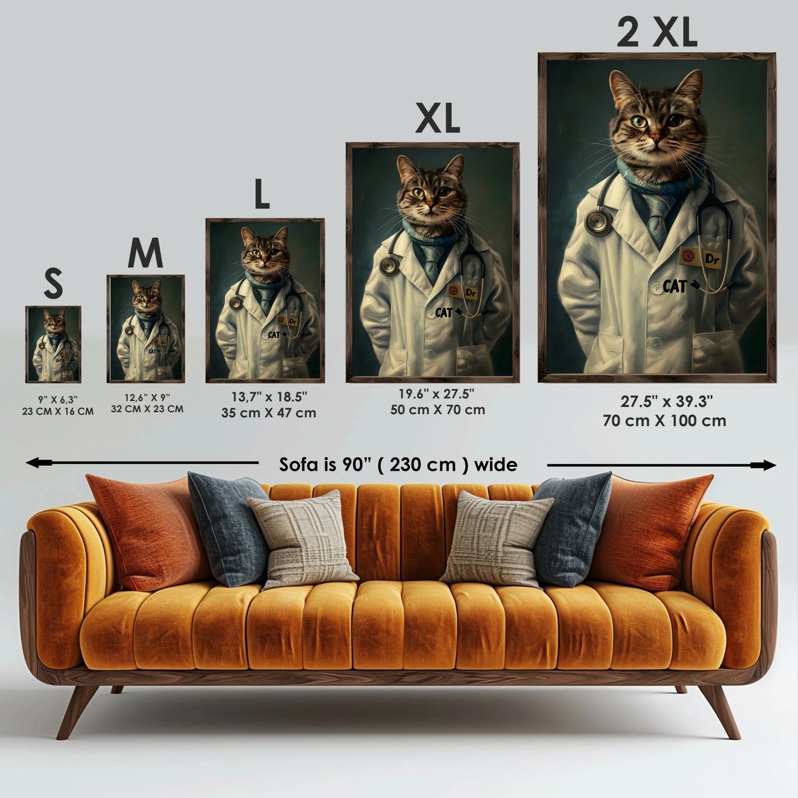 Pikturë dekorative me kornizë MDF, Wallity, GE036-L, shumëngjyrëshe