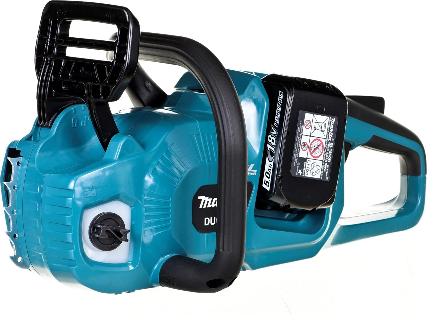 Sharrë me zinxhir MAKITA DUC355PT2, 2x18V, 35cm, 2x5.0Ah, e zezë