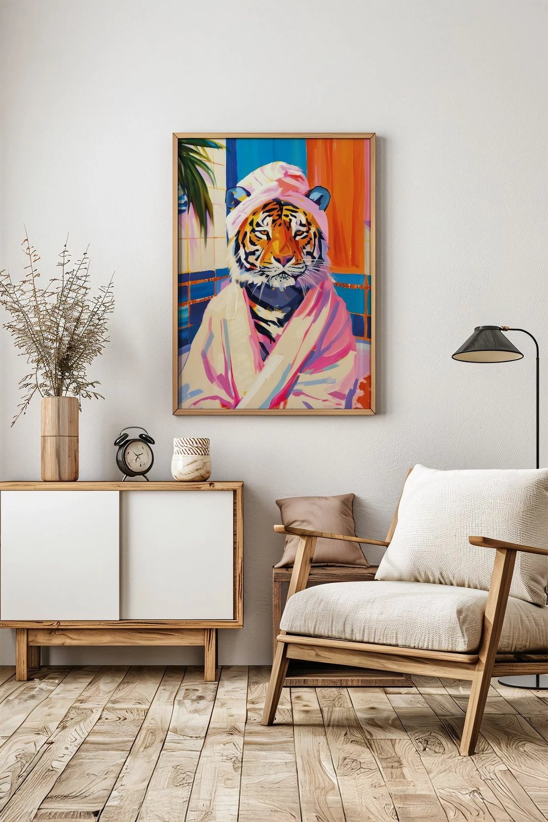 Pikturë dekorative me kornizë, Wallity, Artsrmdl14, shumëngjyrëshe, 33x48cm