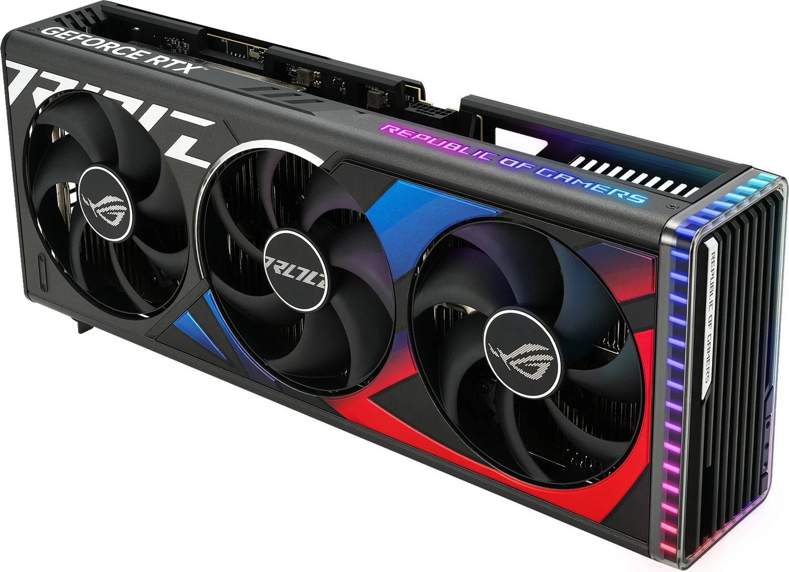 Kartelë grafike ASUS ROG Strix RTX 4080 SUPER, 16 GB, GDDR6X, PCI Express 4.0, Multicolour Kartelë grafike ASUS ROG Strix RTX 4080 SUPER, 16 GB, GDDR6X, PCI Express 4.0, Multicolour