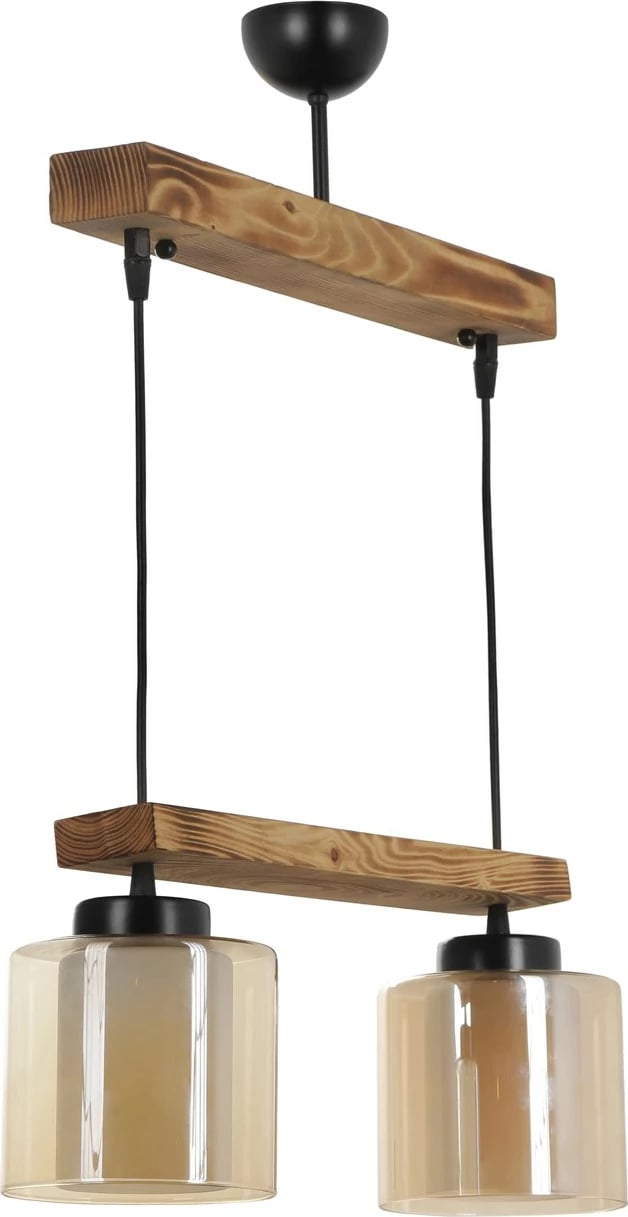 Llambë tavani Opviq David 2, dru, gotë vintage