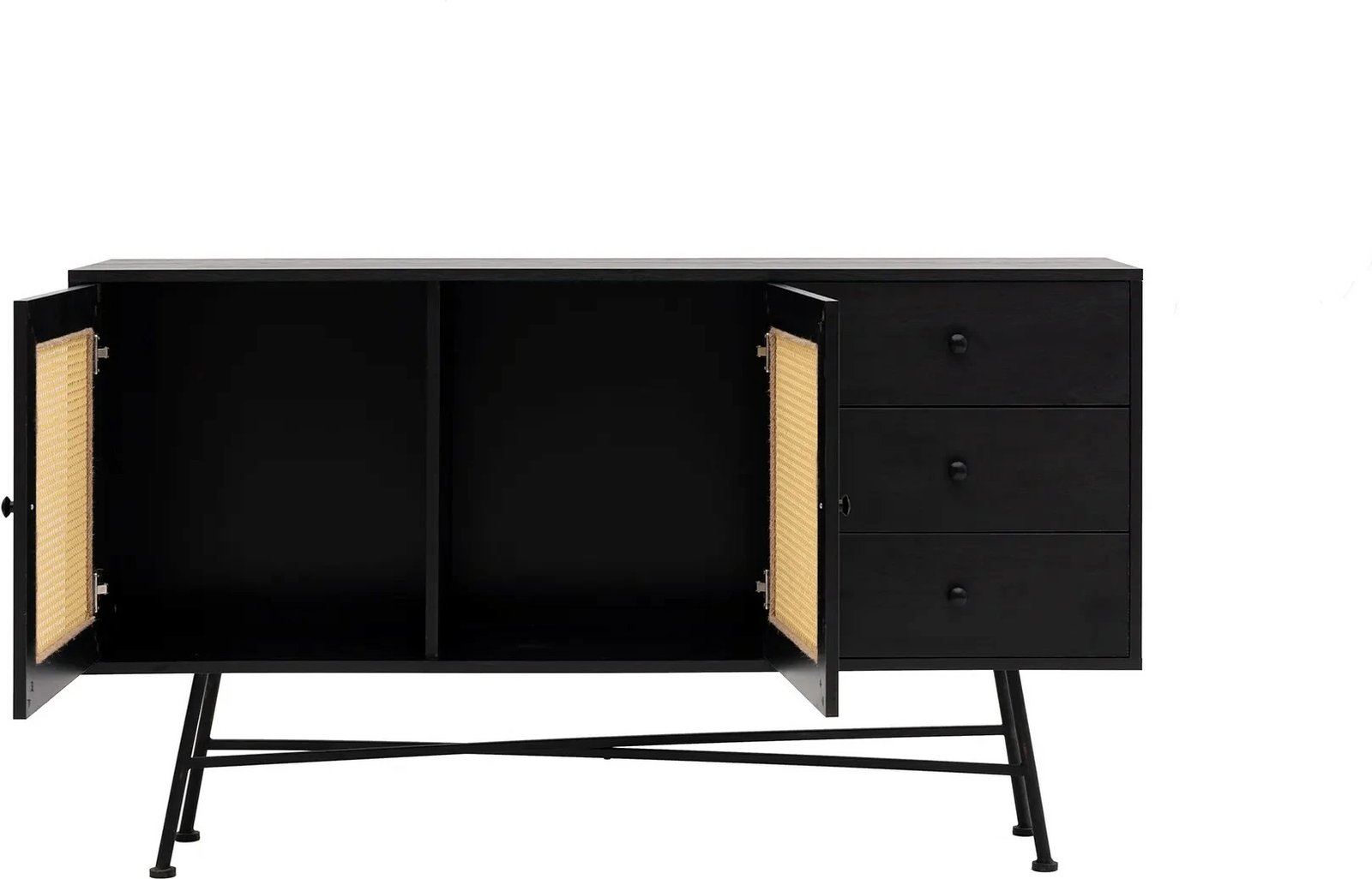 Konsolë Hanah Home, Nala 160, e zezë