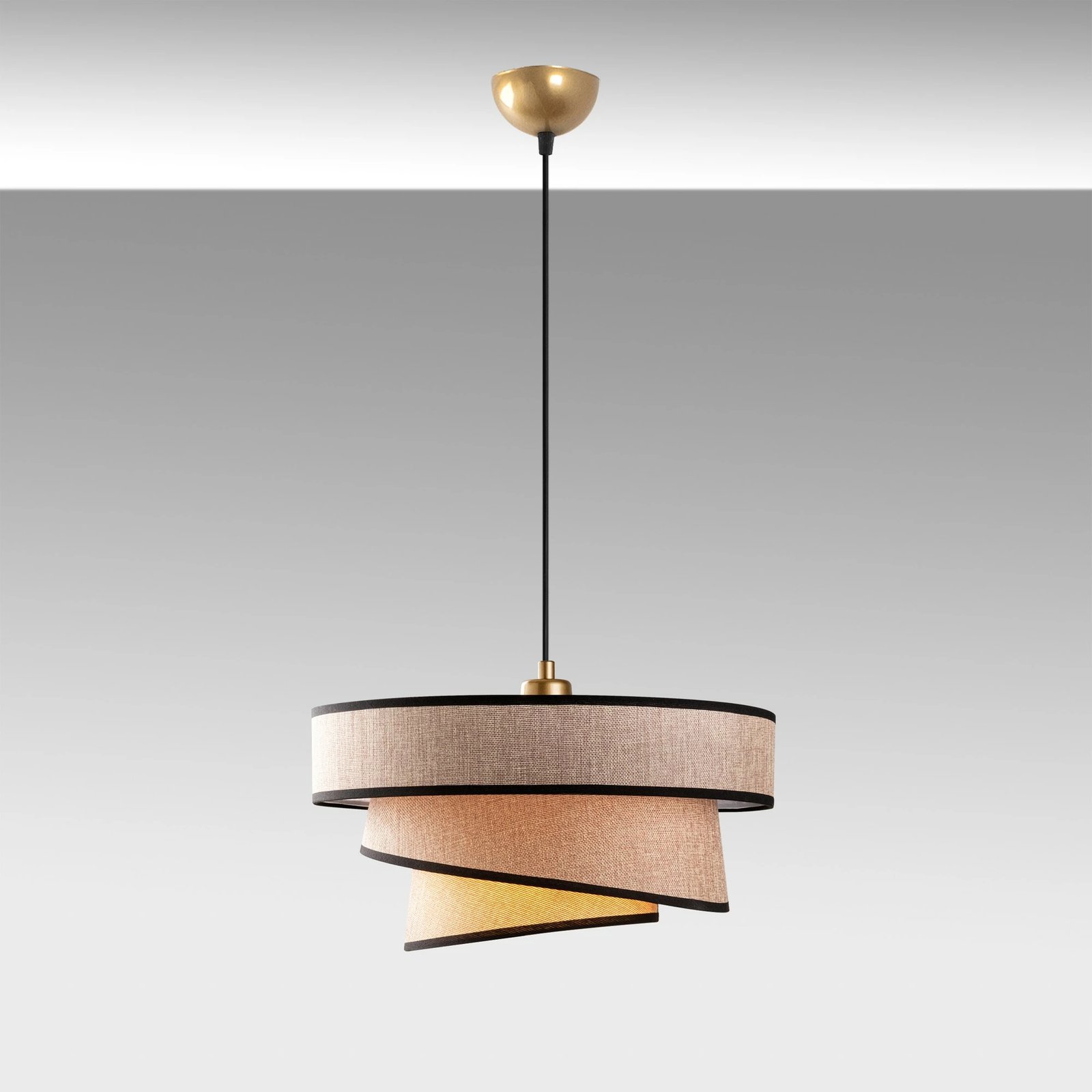 Llambë tavani Opviq Stage, ngjyrë kafe e çelët, 3 kapakë Llambë tavani Opviq Stage, ngjyrë kafe e çelët, 3 kapakë