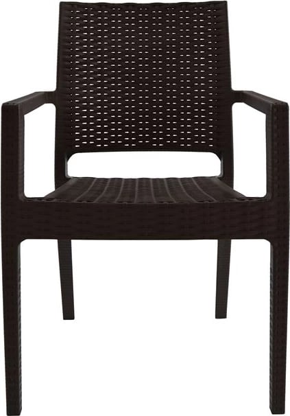 Karrige me krahë polipropileni, ngjyrë kafe e errët, FH5134.02, 57x55,5x89 cm