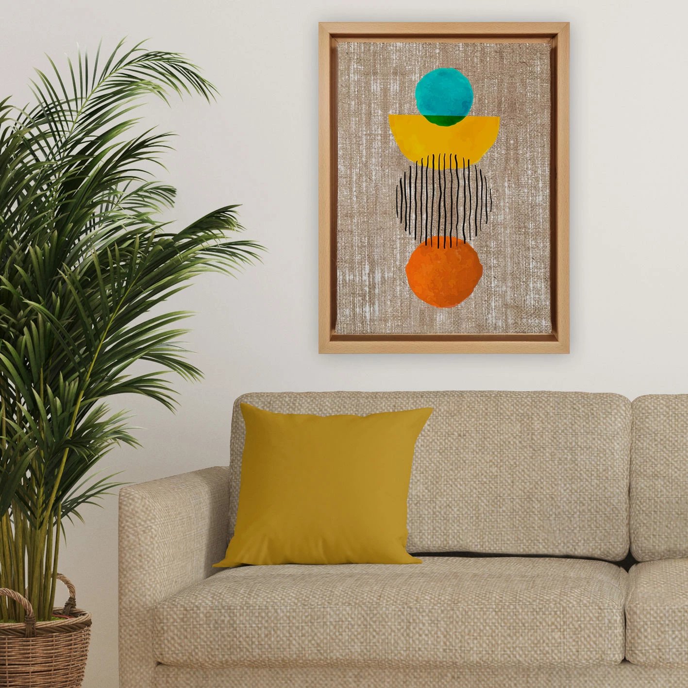 Pikturë dekorative në kanavacë, shumëngjyrëshe, Wallity, LNJ219906277902 - 4666