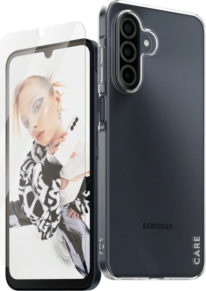 Mbështjellës PanzerGlass CARE për Samsung Galaxy A26 5G me mbrojtës ekrani, transparent