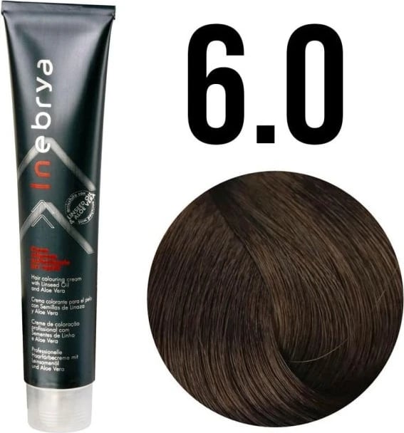 Ngjyrë për flokë Inebrya 6/0 Bionde e Errët, 100ml