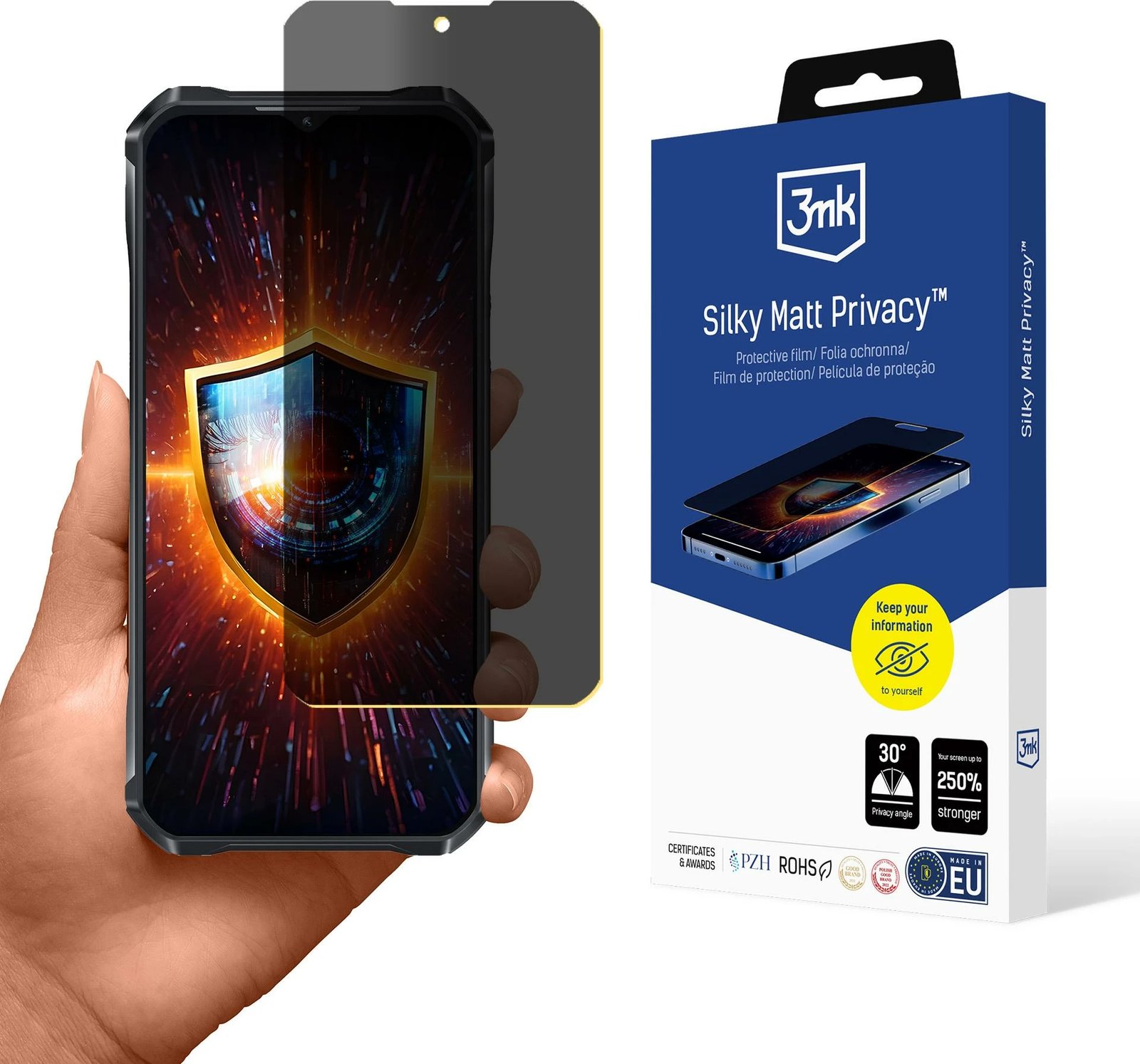 Mbështjellës privatësie mat 3mk Silky Matt Privacy për Oukitel WP33 Pro