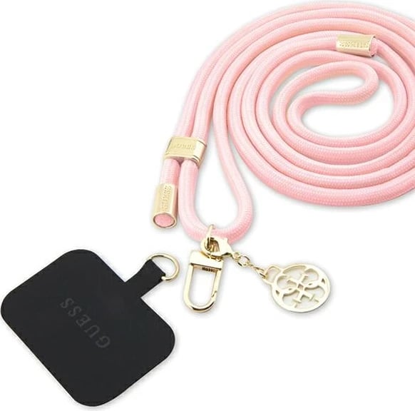 Rrip telefoni Guess CBDY Cord, najlon, universal, rozë