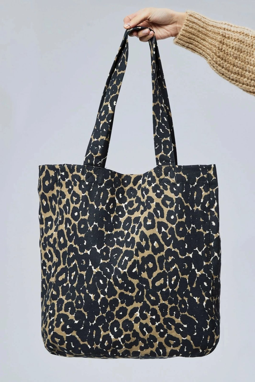 Çantë tote Zoozie Bags, 2267, krem me leopard