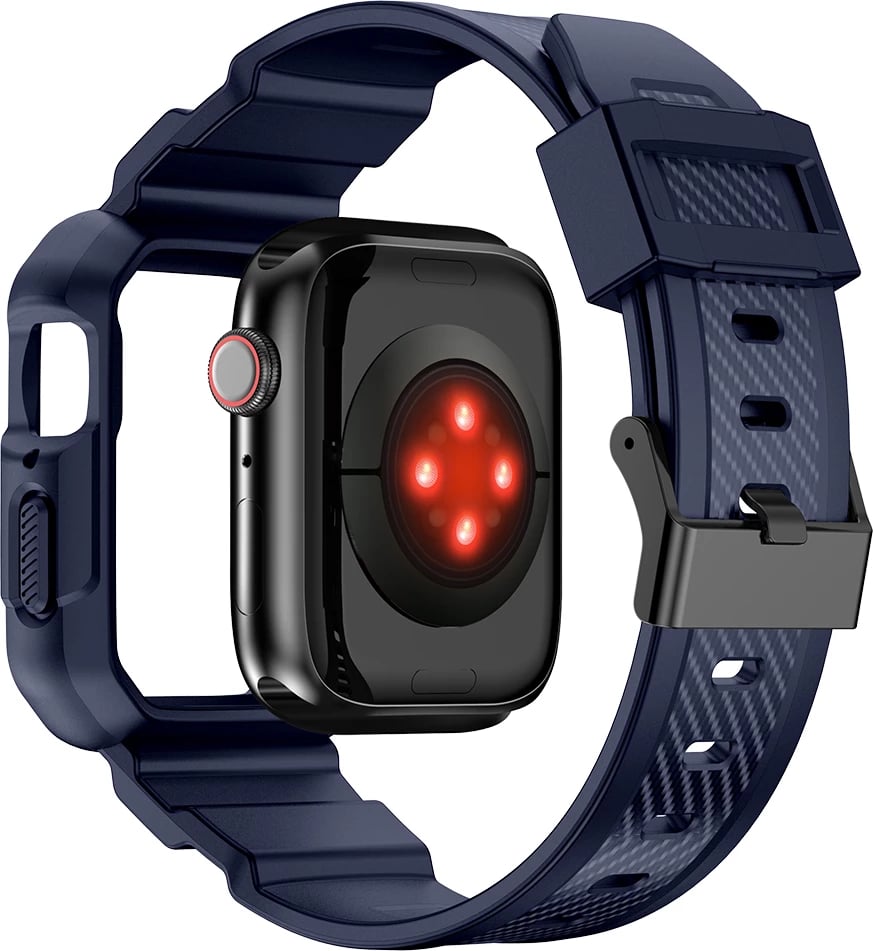 Mbështjellës me rrip Kingxbar CYF106 për Apple Watch 38/40/41mm, Blu