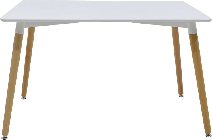 Set tavolinë me karrige Gaston, e bardhë, tavolinë Natali, e bardhë, 120x80x76cm, 5 copë