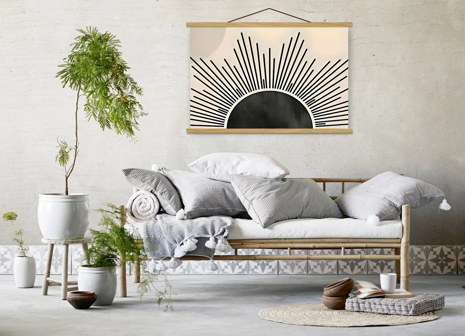 Pikturë dekorative me kornizë, Wallity, MRG08, shumëngjyrëshe, 50x70cm