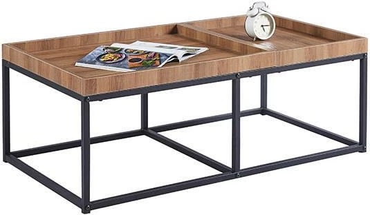 Tavolinë kafeje nextdeco Metalike me sipërfaqe MDF, H40x110x60cm