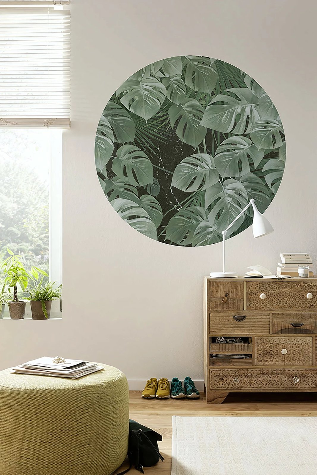 Sticker dekorativ për mur Wallity, ERSYSTCKR5, shumëngjyrësh, 78x78cm