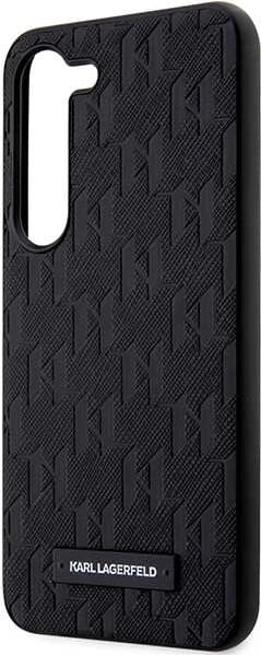 Mbështjellës Karl Lagerfeld Saffiano Mono Metal Logo për Samsung Galaxy S24, i zi