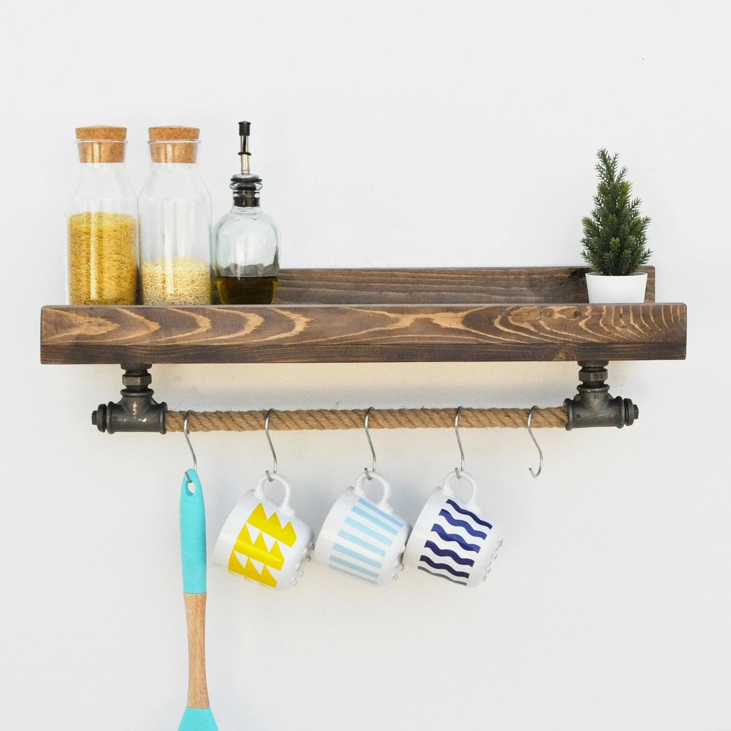 Raft muri me tuba, dru bredhi, ngjyrë e zezë, Boruraf182