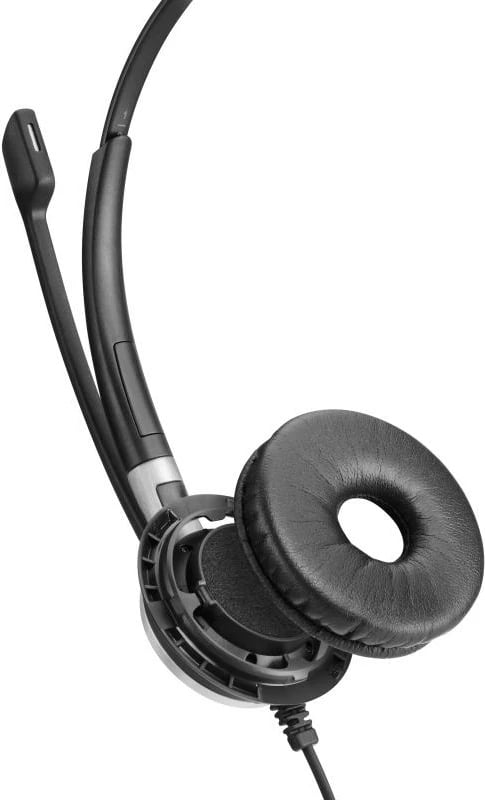 Kufje me mikrofon, EPOS Sennheiser, Impact SC 635 mono 1000642, jack 3.5 mm, kabëll 1.5 m, zi/argjend