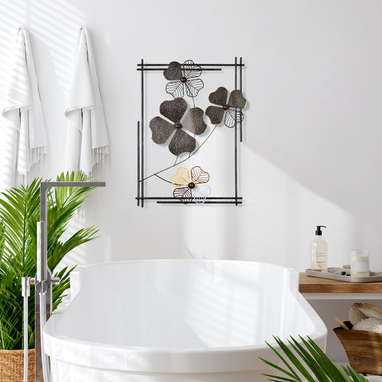 Aksesor dekorativ metalik për mur Wallity, Shannan 2