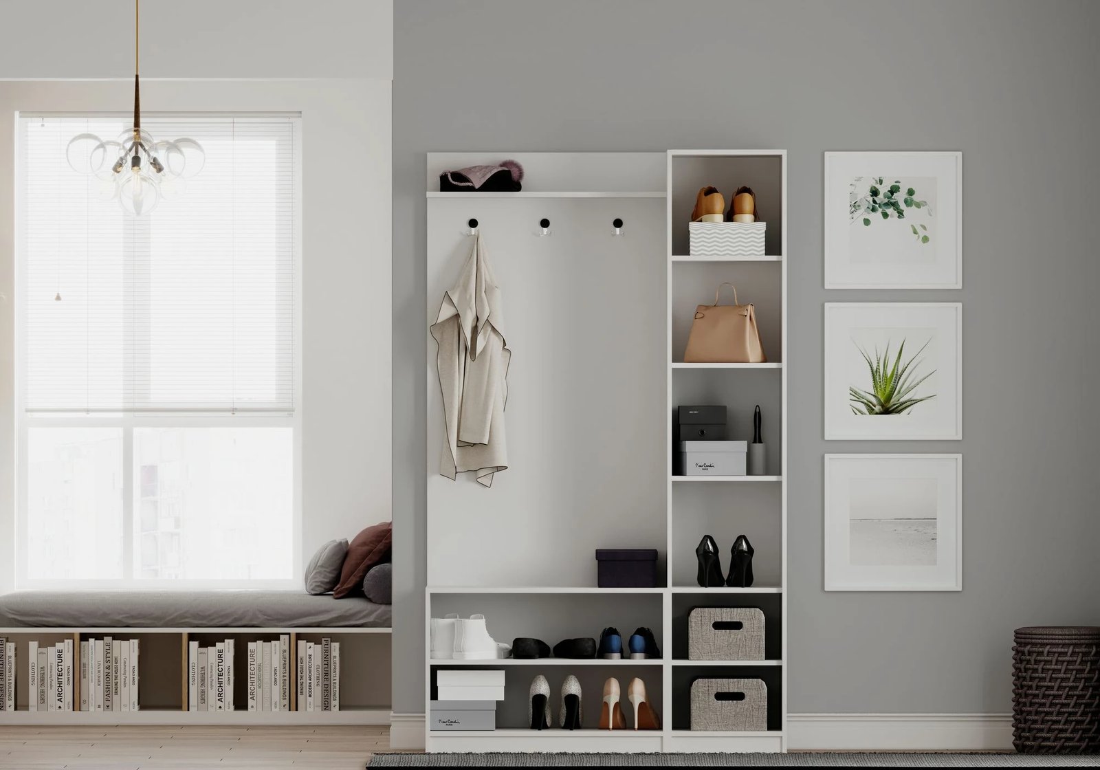 Stendë korridori Skye Decor, e bardhë mat, RB-054