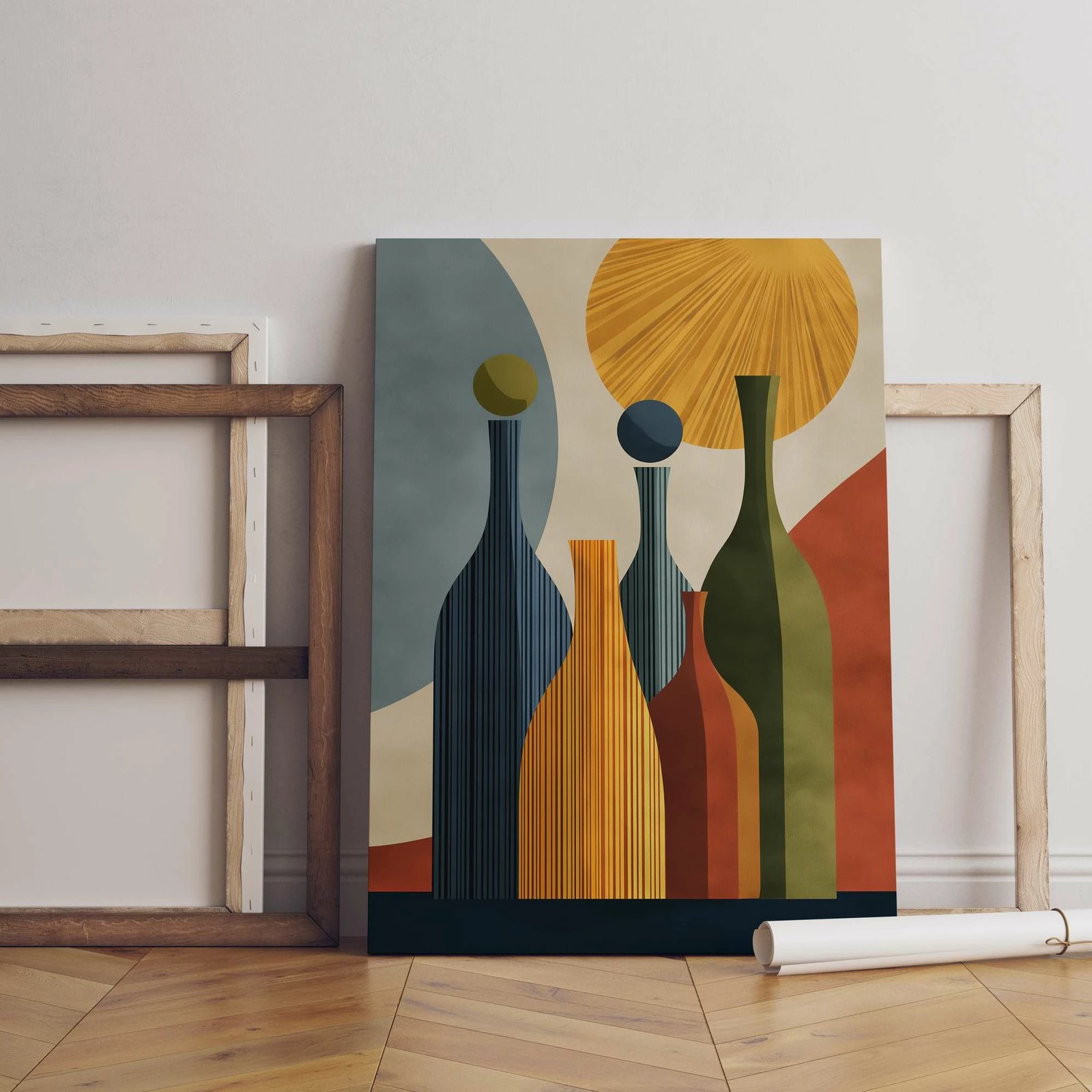 Pikturë dekorative në kanavacë, shumëngjyrëshe, Wallity, Hm_Cnvs26-19, 70x100cm