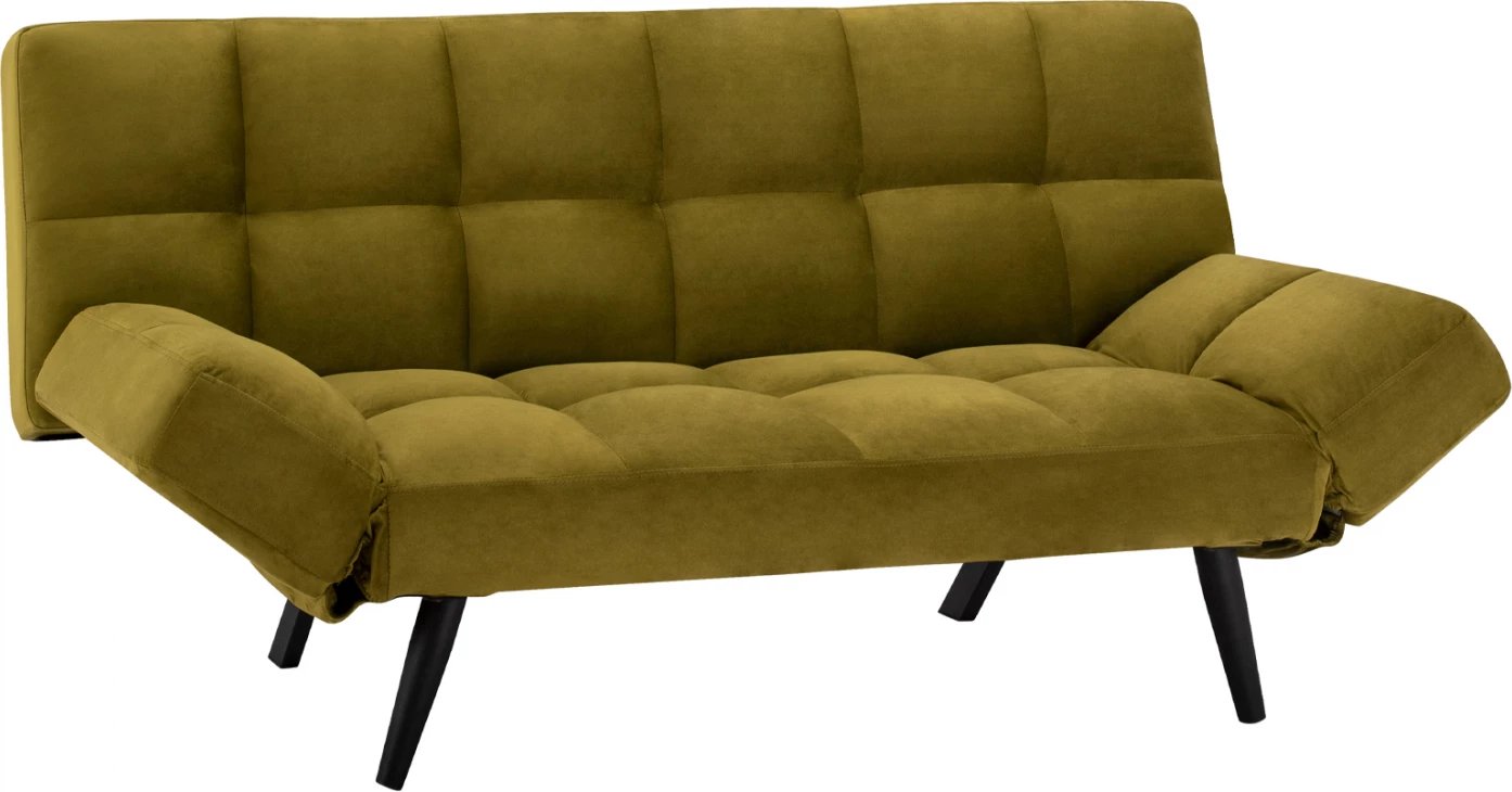 Krevati divan 3 vendesh prej kadife ngjyrë ulliri FH3167.13 182x80x88 cm