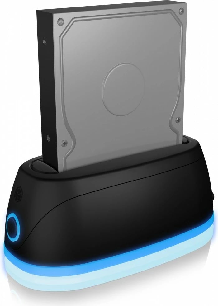 Docking station IcyBox IB-1124L-C3 për SSD/HDD 2.5"/3.5", USB 3.0, e zezë