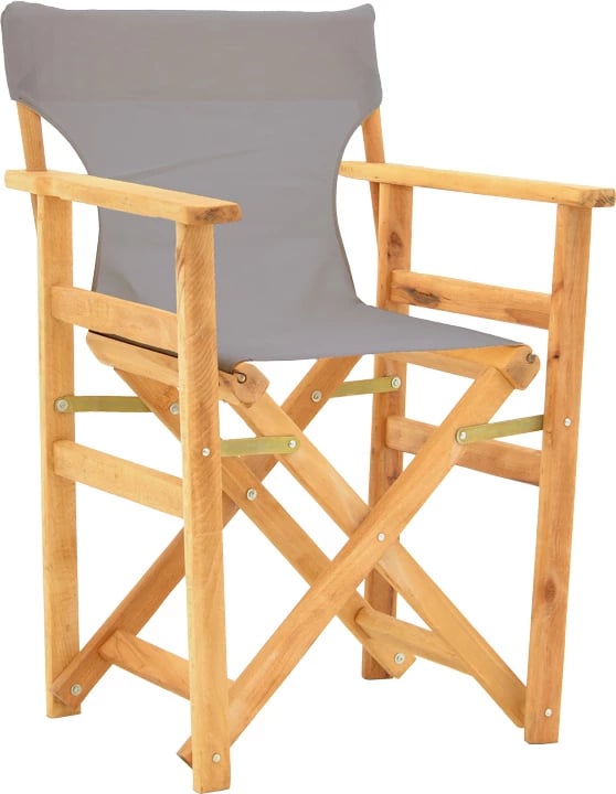 Karrige regjisori, dru ahu, ngjyrë natyrale - pëlhurë gri Nexus