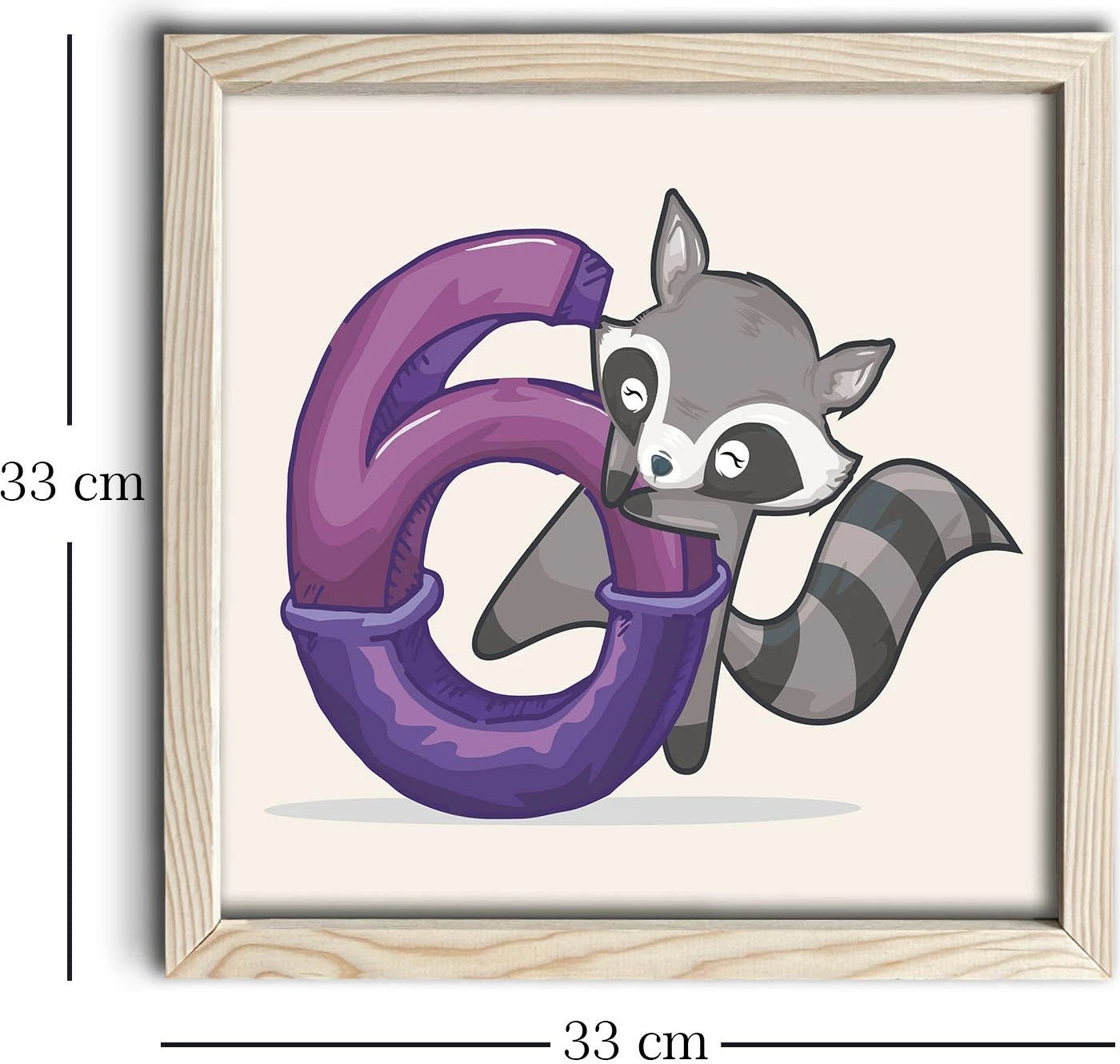 Pikturë dekorative me kornizë, MDF, Wallity, 3333KCT-007, 33x33cm