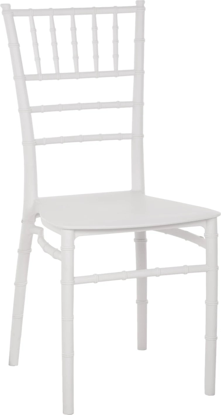 Karrige polipropileni për katering, FH8058.31, Tiffany, ngjyrë e bardhë, 39x47x88 cm