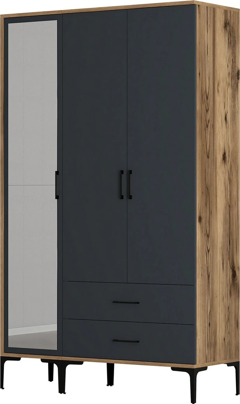 Dollap Hanah Home, Kumsal RT, ngjyrë arre dhe antracit