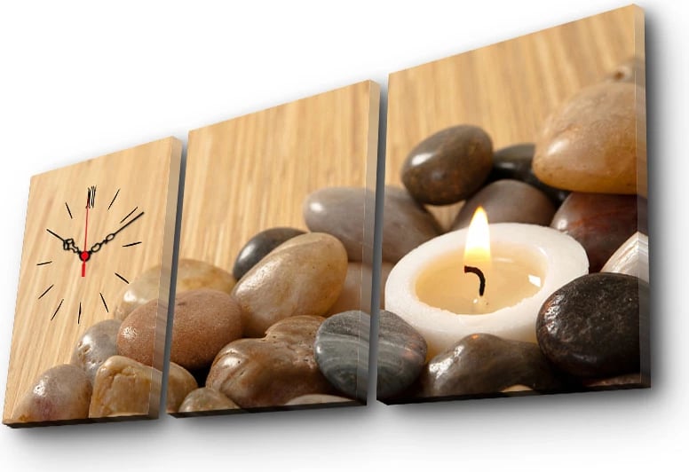 Orë muri dekorative në kanavacë, set prej 3 pjesësh, Wallity, 3P3040CS-63