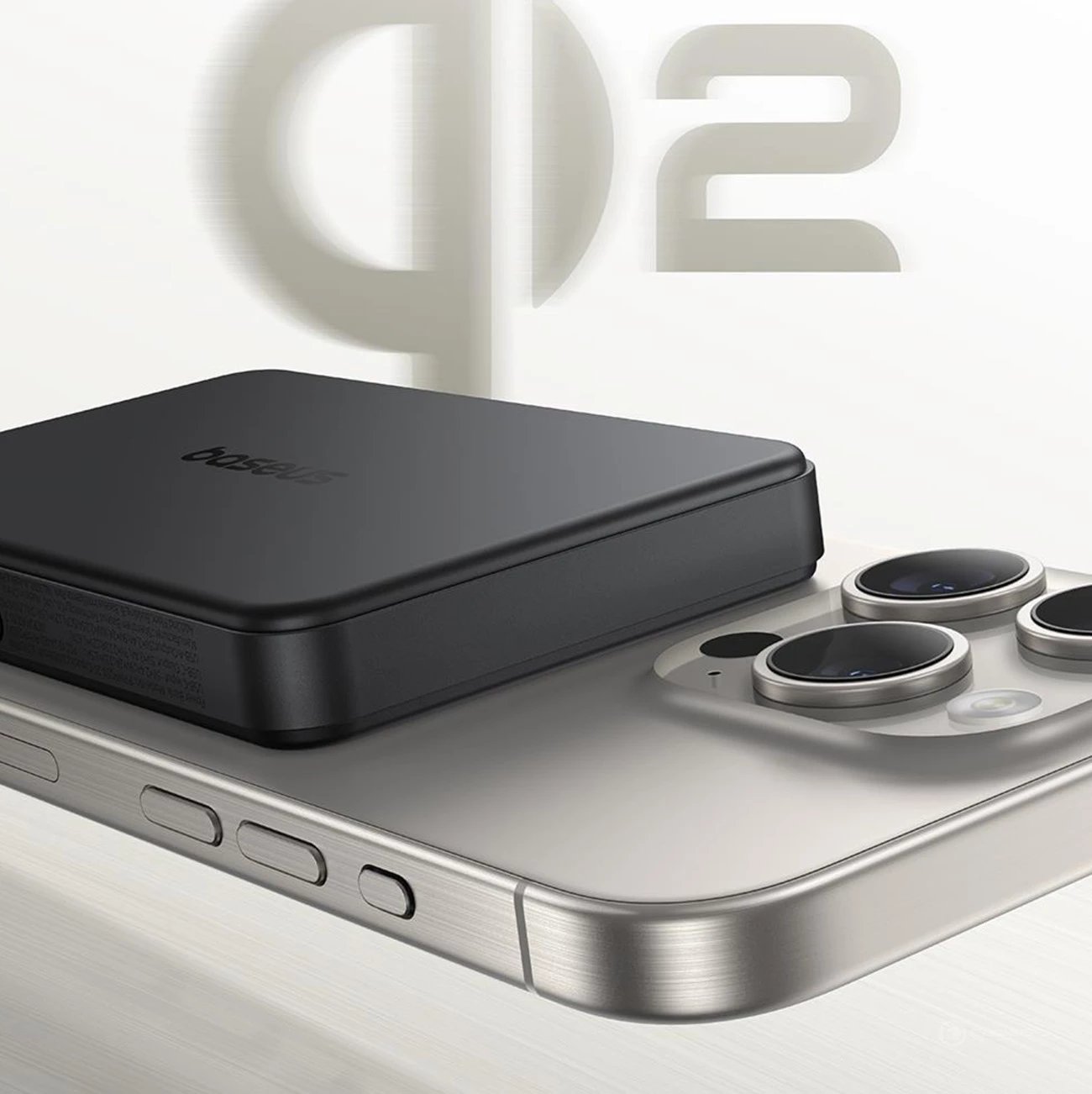 Power bank Baseus Airpow II 10000mAh me MagSafe Qi2, 22.5W, me kabllo USB-C, e zezë