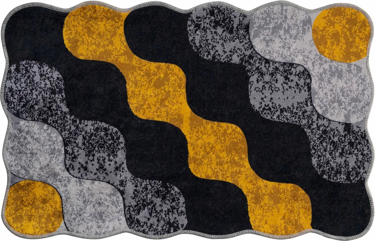 Set tapetash për banjo (2 copa), Mijölnir, rrethore, e verdhë