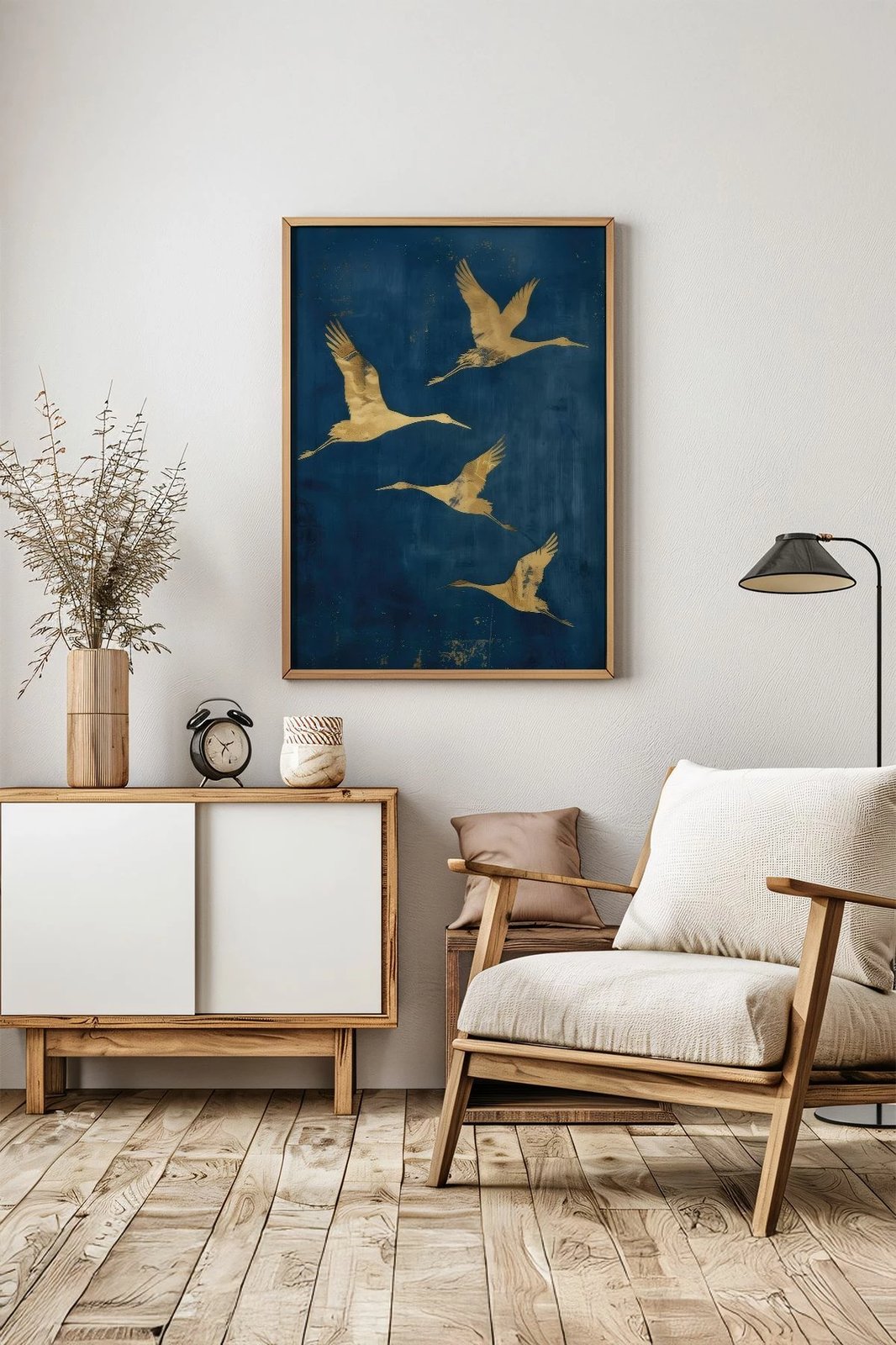 Pikturë dekorative me kornizë, shumëngjyrëshe, Wallity, Artsrmdl26, 33x48cm