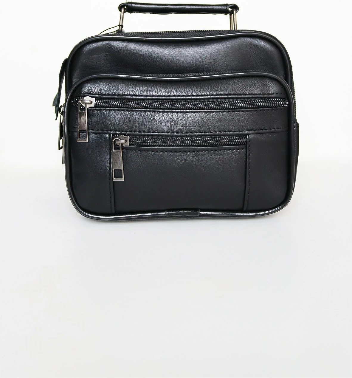 Çantë krahu prej lëkure, ngjyrë e zezë, Zoozie Bags, HDYKEVOC0001