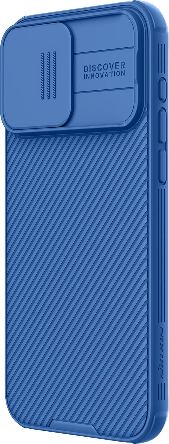 Mbështjellës Nillkin CamShield Pro Magnetic për iPhone 15 Pro, me mbrojtës kamere, Kaltër