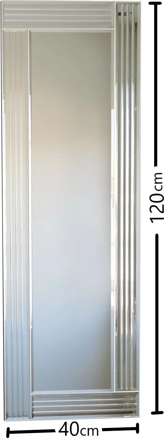 Pasqyrë Hanah Home, A303D, ngjyrë argjendi, 40x120cm