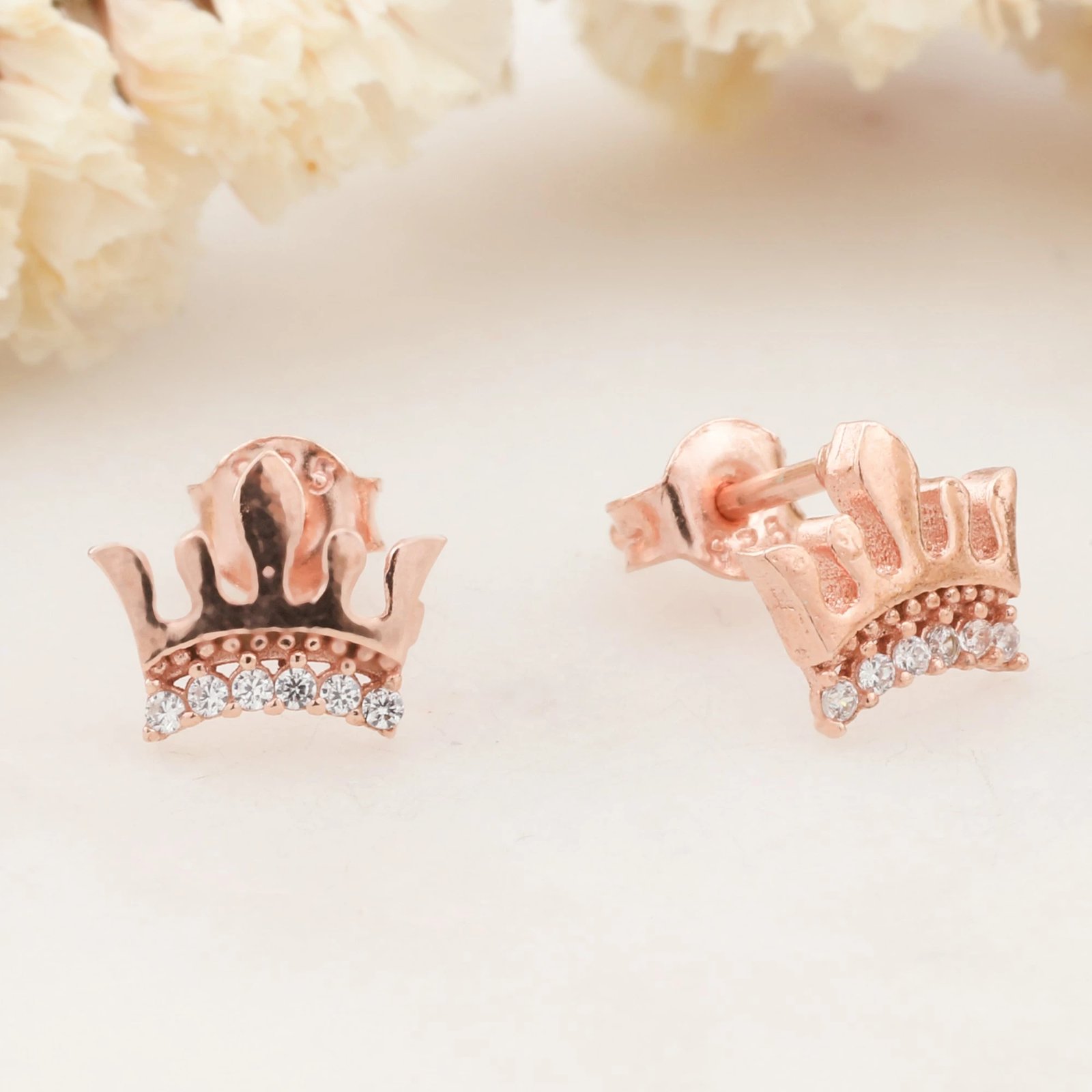 Vathë argjendi ngjyrë rozë gold, Jumeon, 10805ROS