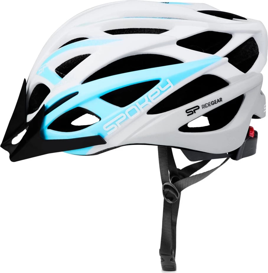 Helmetë biçiklete Spokey unisex, e bardhë-blu