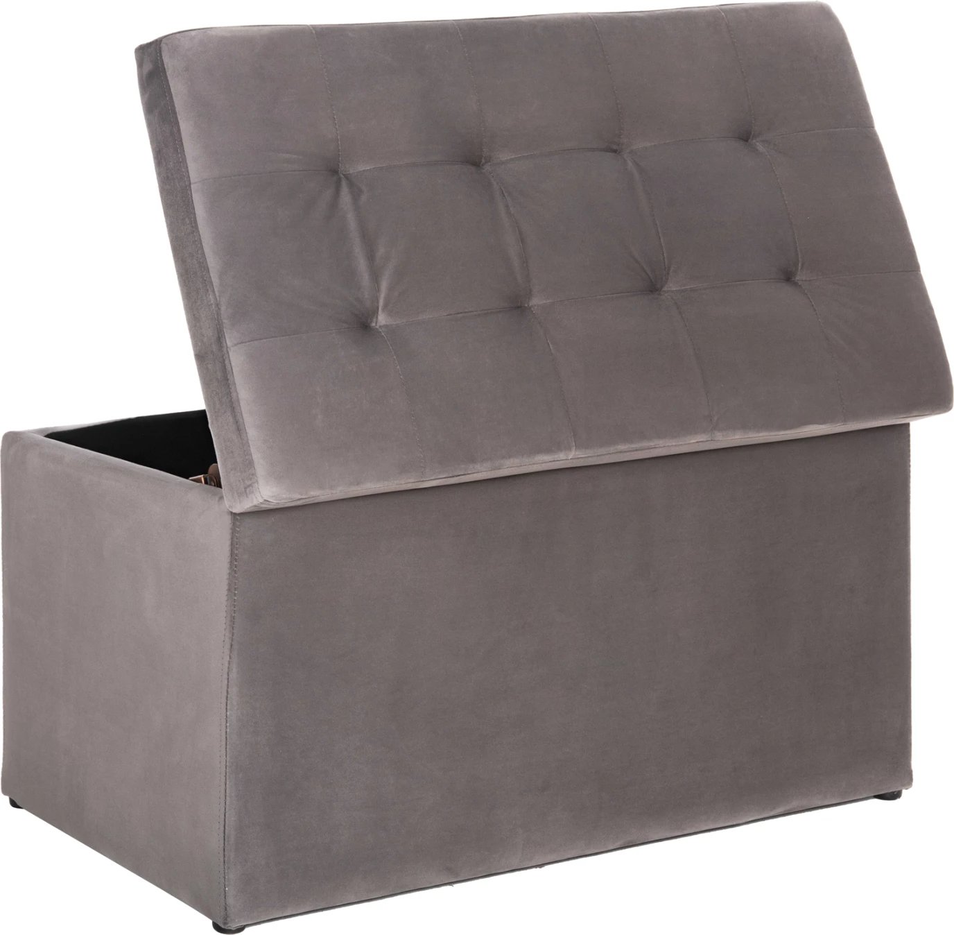 Karrige për bar me hapësirë ruajtjeje PUNK FH279.11, kadife gri, 90x50x50H cm