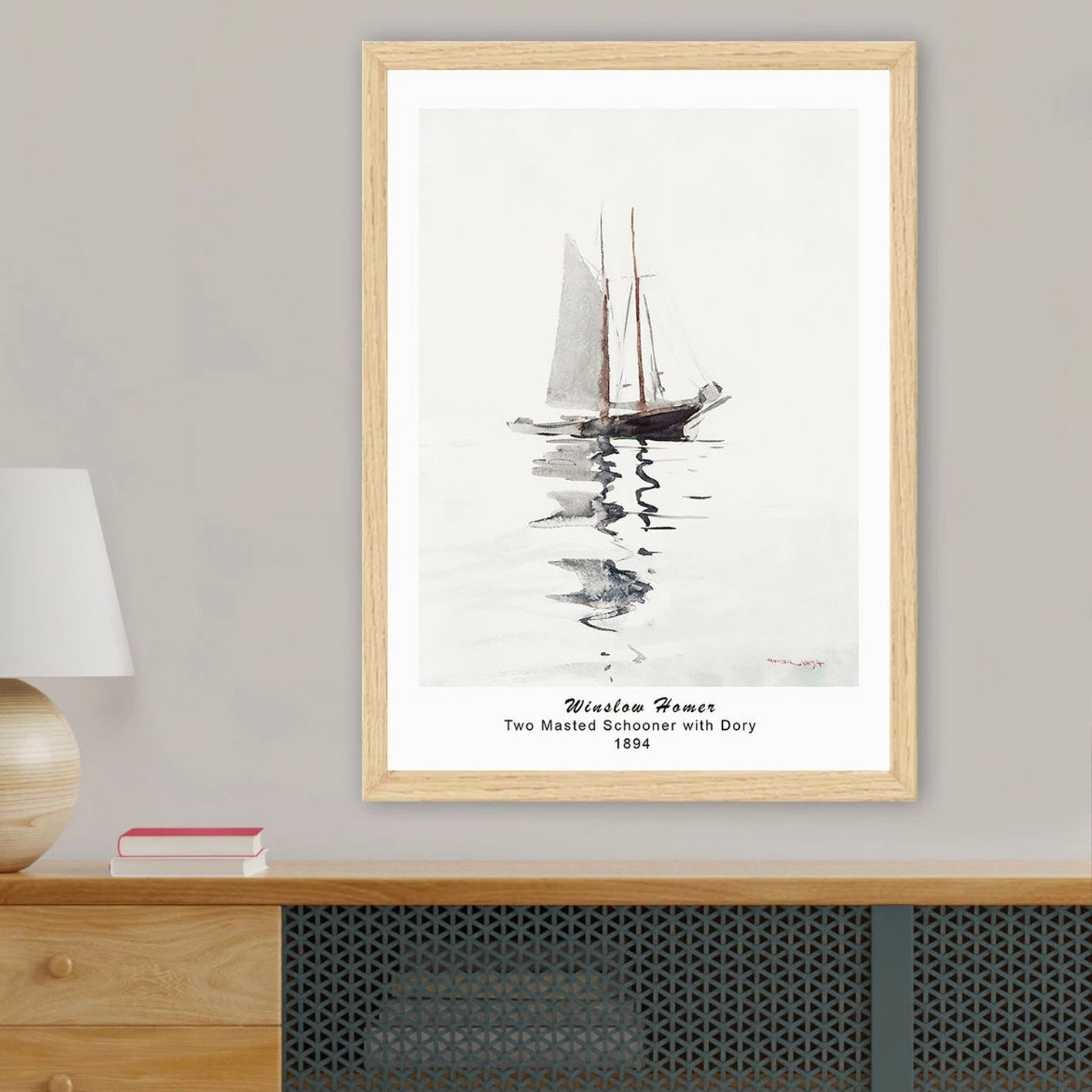 Pikturë dekorative me kornizë Wallity, shumëngjyrëshe, NC7436502338366-5575, 55x75cm