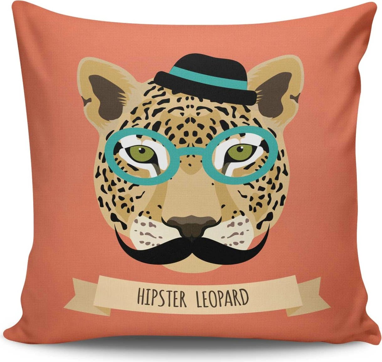 Jastëk mbulesë Aberto Design, NKRLNT-088, pa mbushje, shumëngjyrëshe, 43x43cm