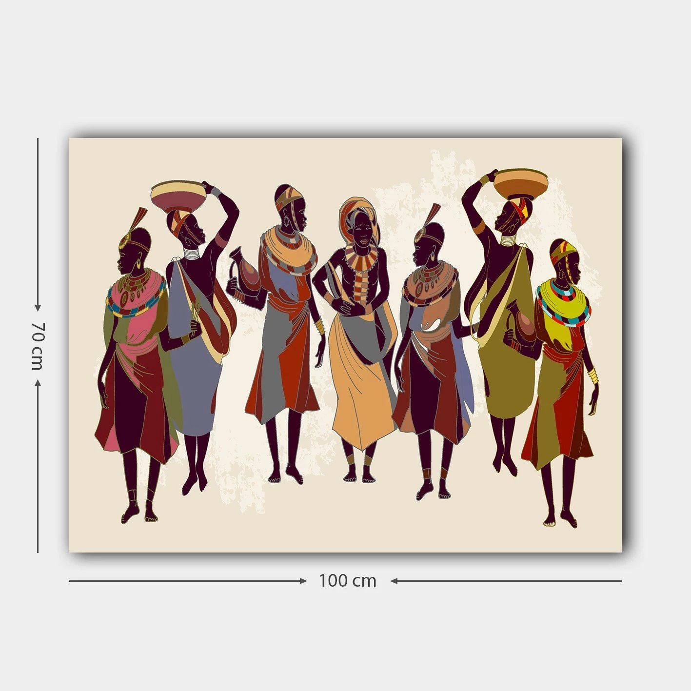 Pikturë dekorative në kanavacë, shumëngjyrëshe, 70x100cm, 1469661173_70100