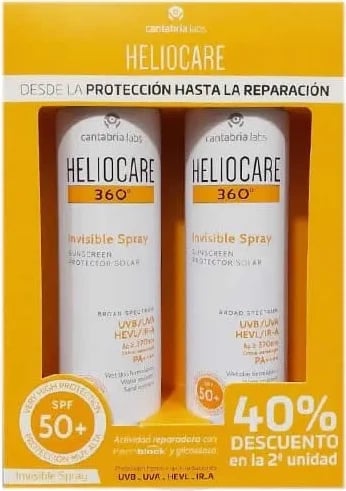 Spray për diell Heliocare Invisible Spray 360 Spf50+ unisex 2x200ml