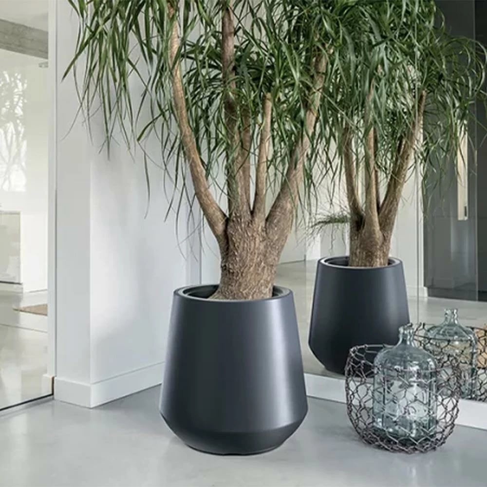 Vazo NEXT Heos, H35xΦ39.5cm, Gri e Çelët