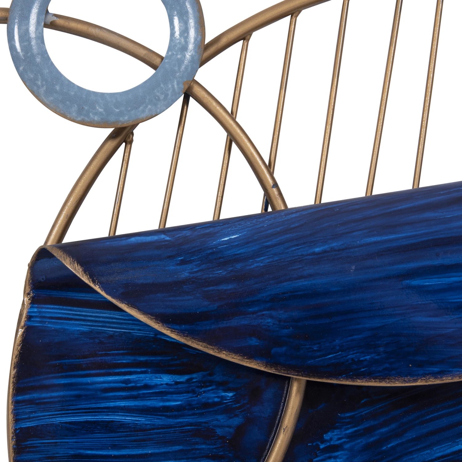 Dekor muri FH4207 metalik, ngjyra blu, 87x54 cm