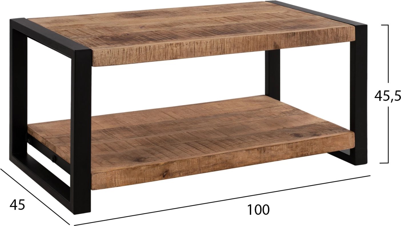 Tavolinë kafeje FH8486.11 prej druri mango masiv 100X45X45