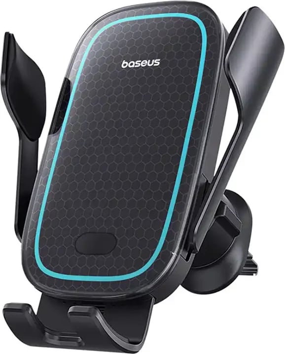 Mbajtës telefoni me karikues wireless Baseus MilkyWay Pro 15W, i zi